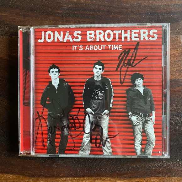 Jonas Brothers Its About Time Signed Autographed Cd